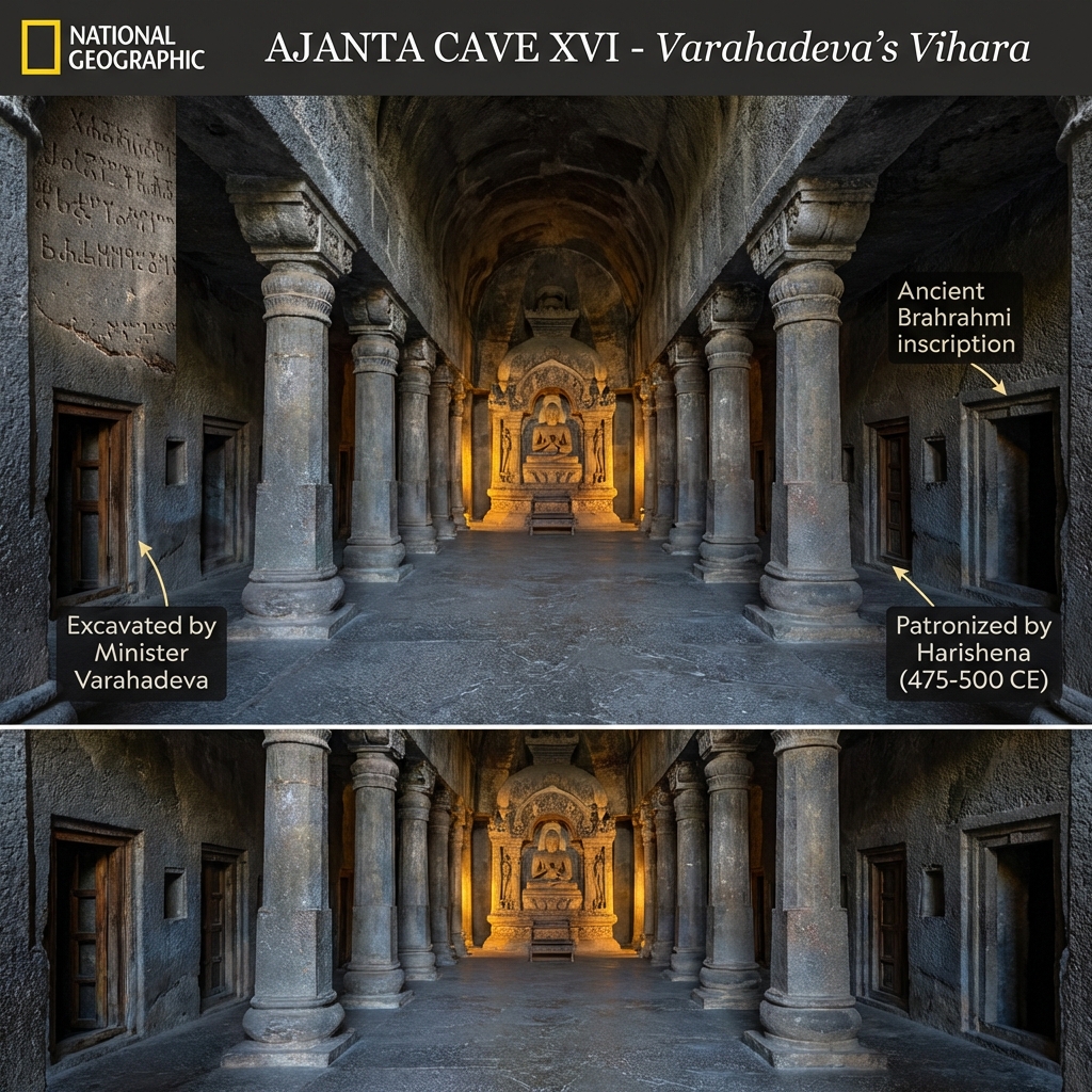 Ajanta Cave XVI Vihara