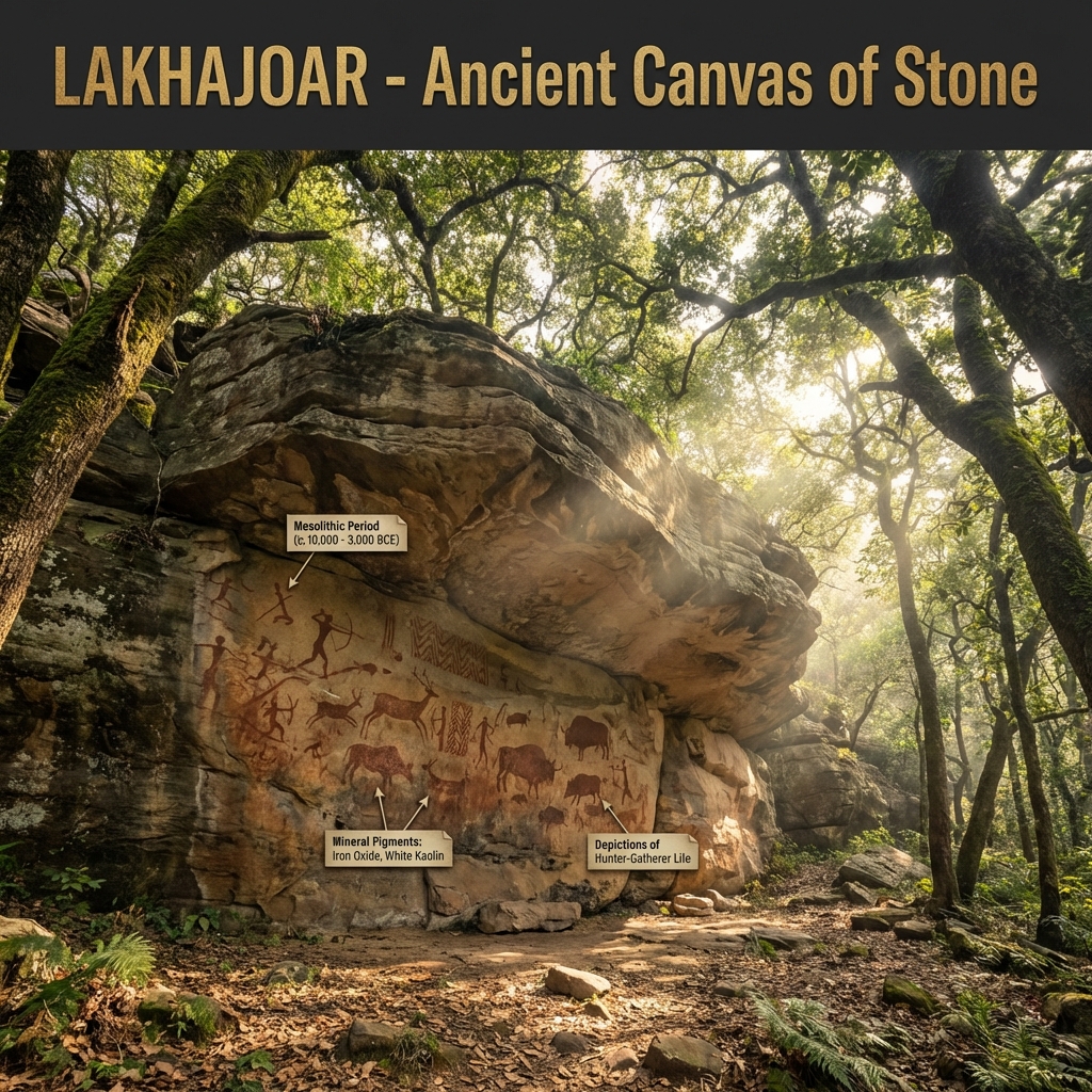 Lakhajoar Cave Paintings