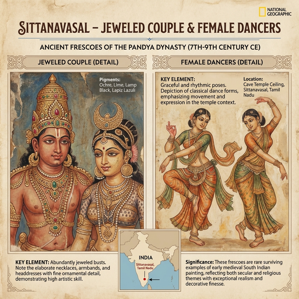 Sittanavasal Couple Mural