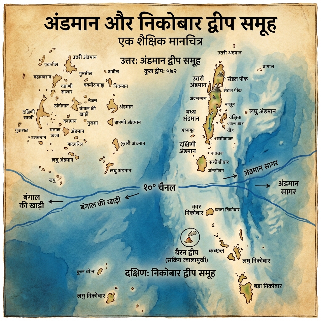 Andaman and Nicobar: Detailed Archipelago Map