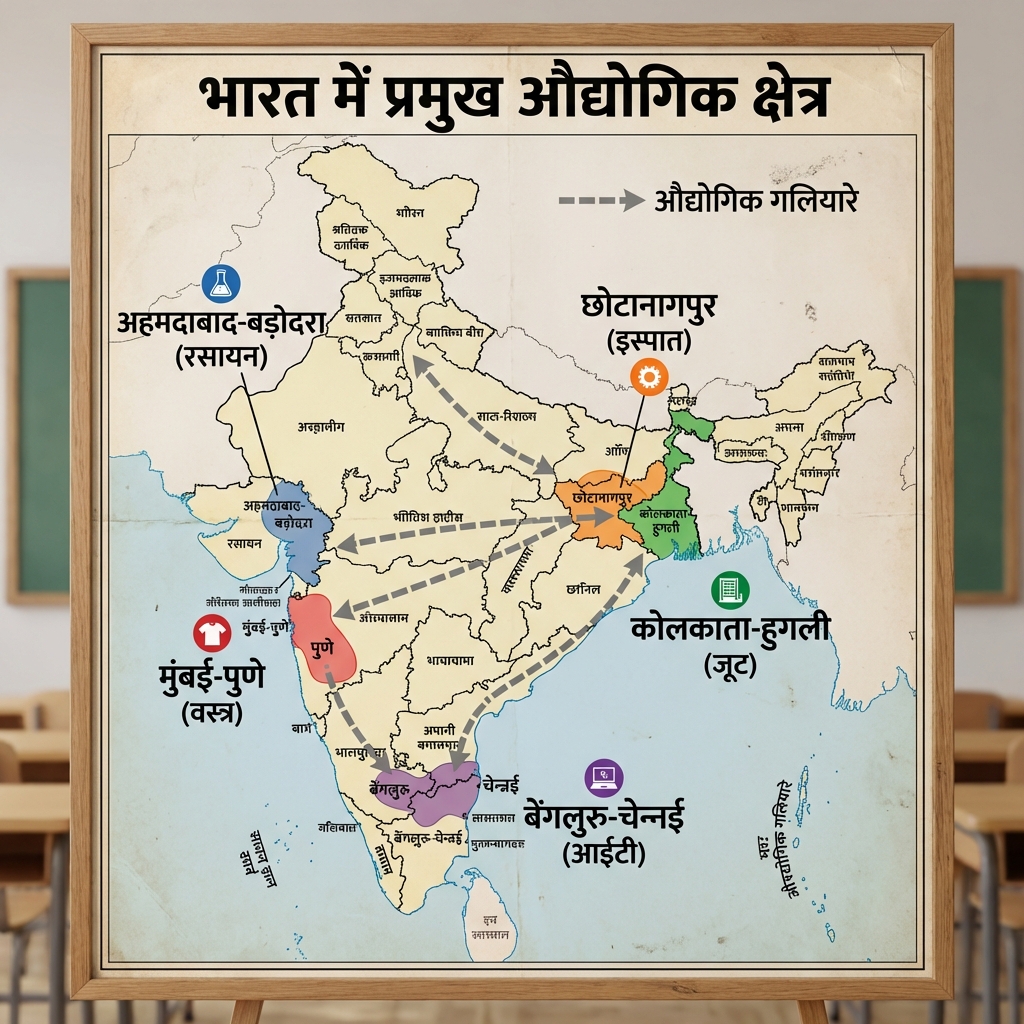India's Industrial Regions (Bharat Audyogik Kshetra)