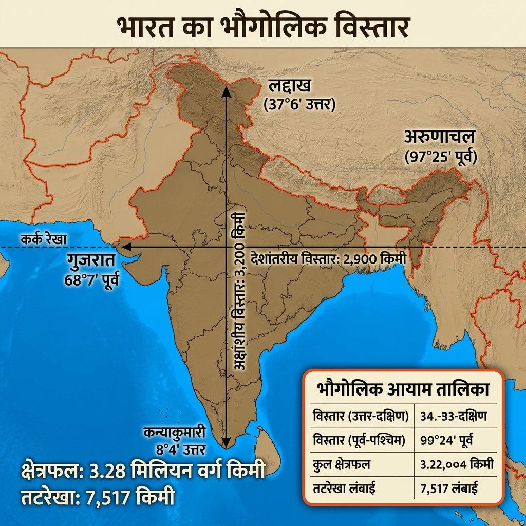 India: Geographical Extent v2