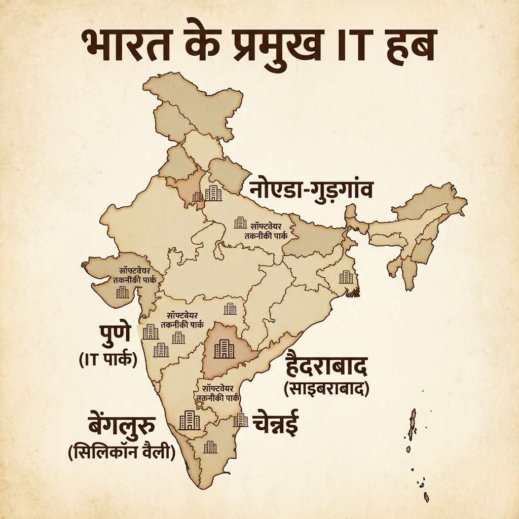 Information Technology (Bharat IT Hubs) Map