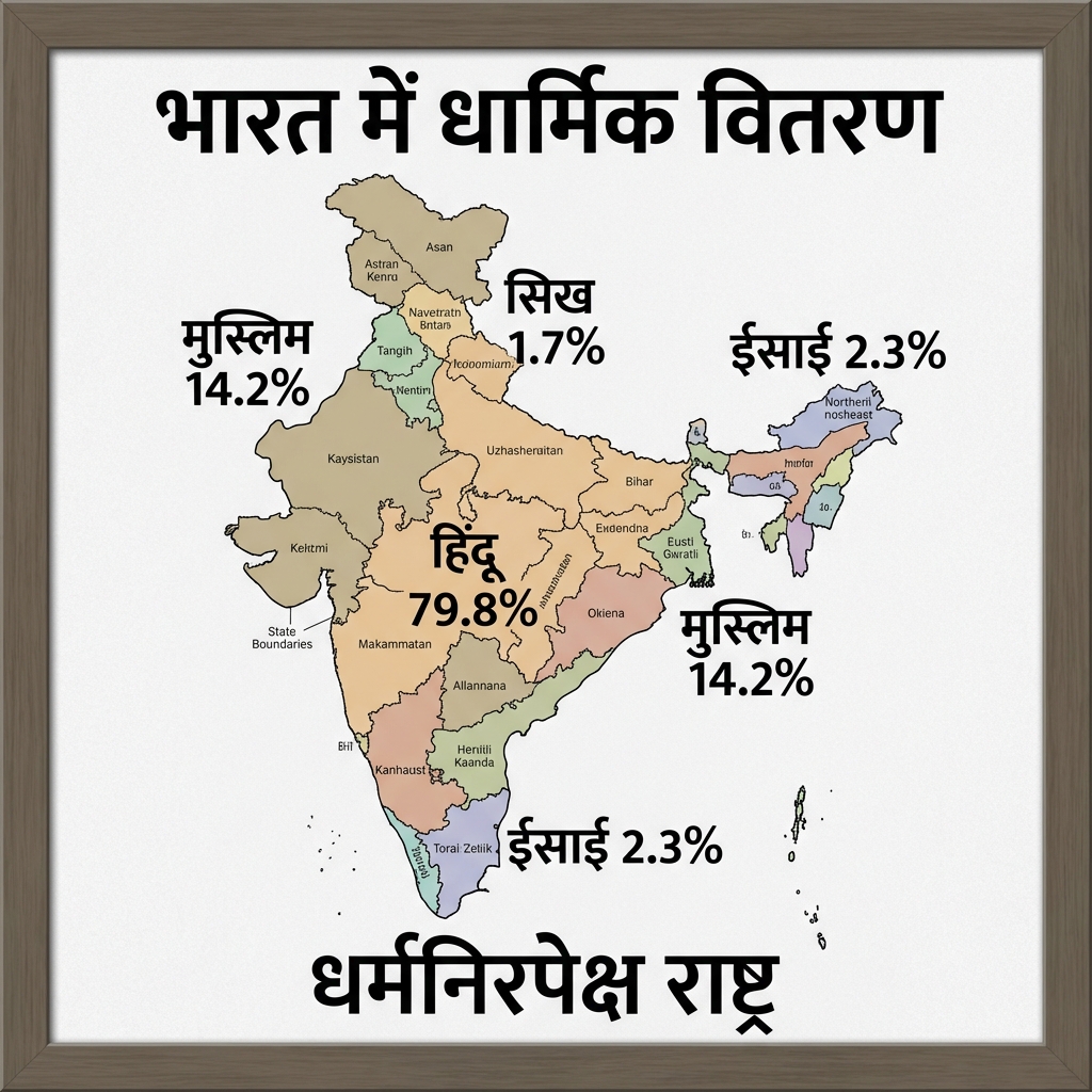 Religious Distribution (Dharmik Vitaran) Map