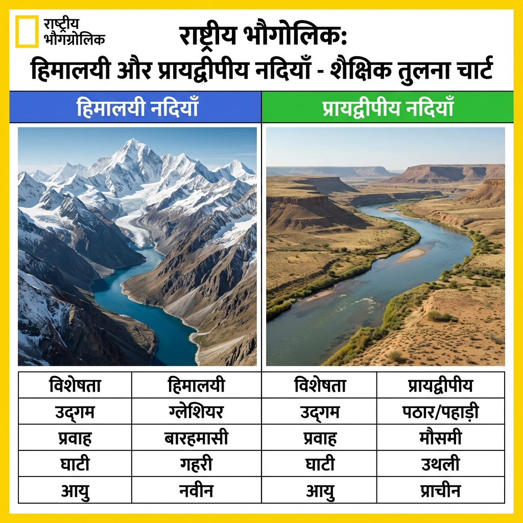Himalayan vs Peninsular Rivers: Structural Comparison
