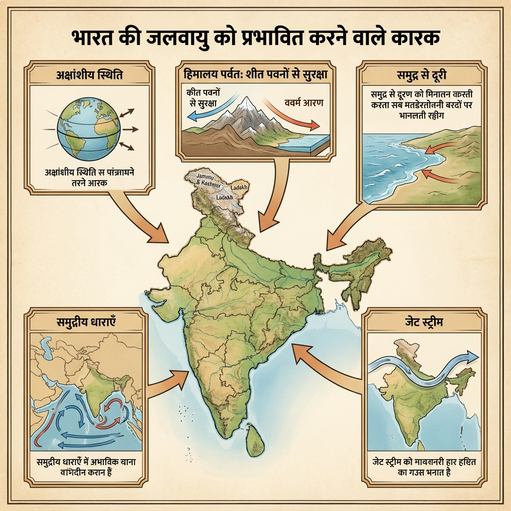 Climate Factors (Jalvayu Karak) Diagram