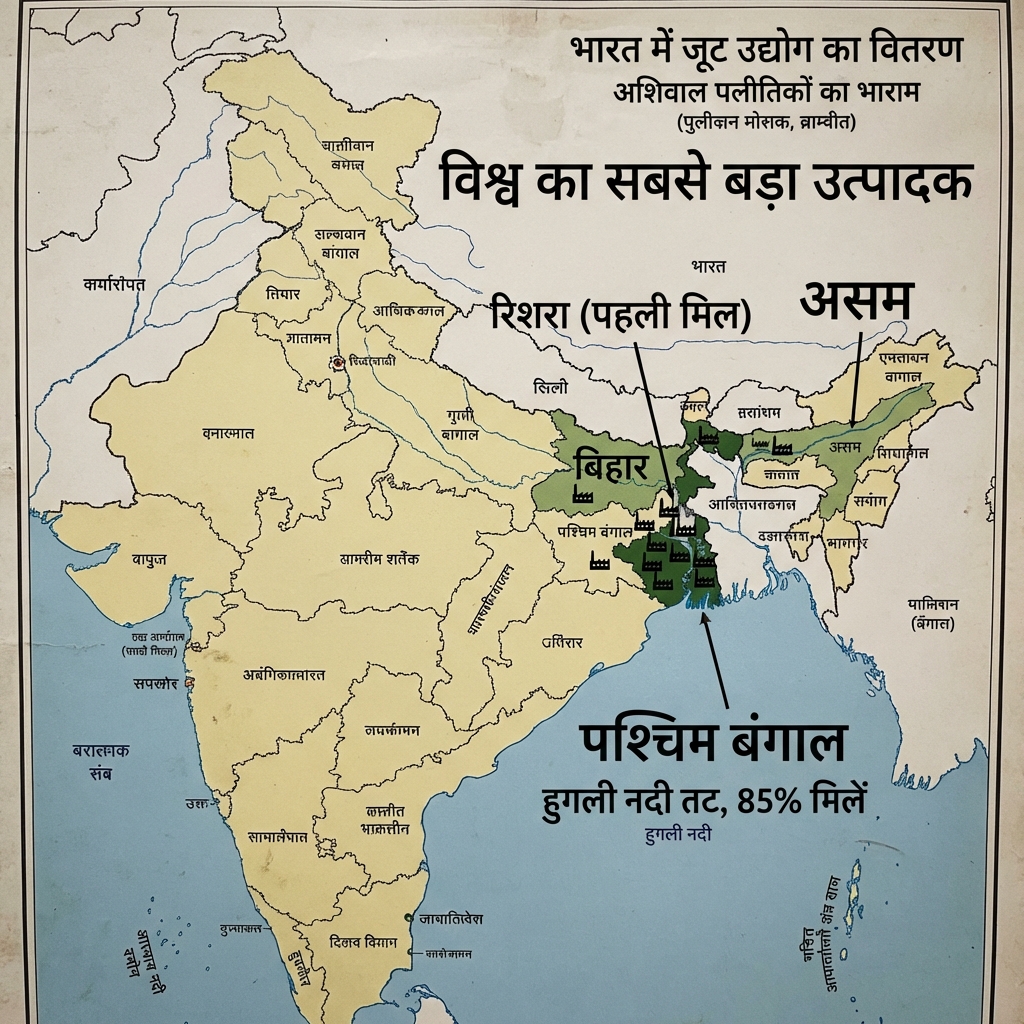 Jute Industry (Joot Udyog) Map