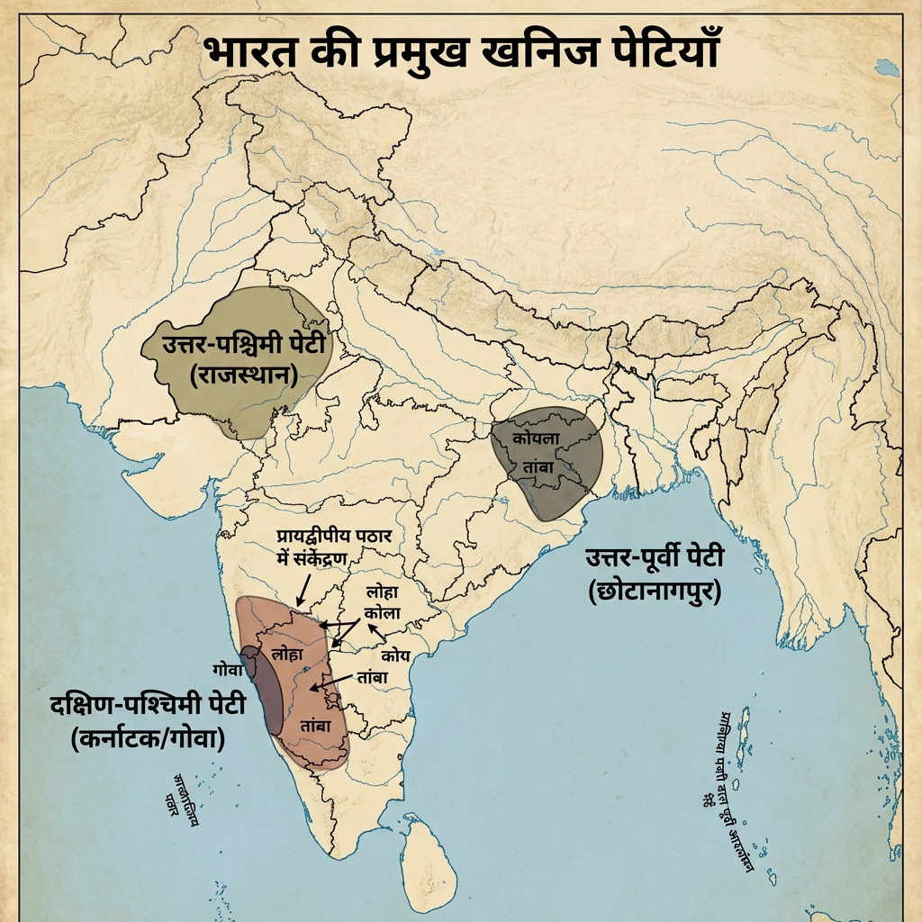 Mineral Belts (Khanij Petiyan) Map