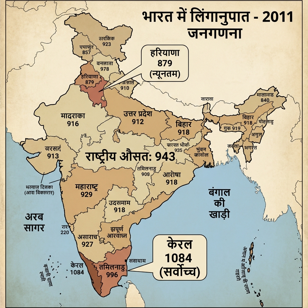 Sex Ratio (Linganupat) Map