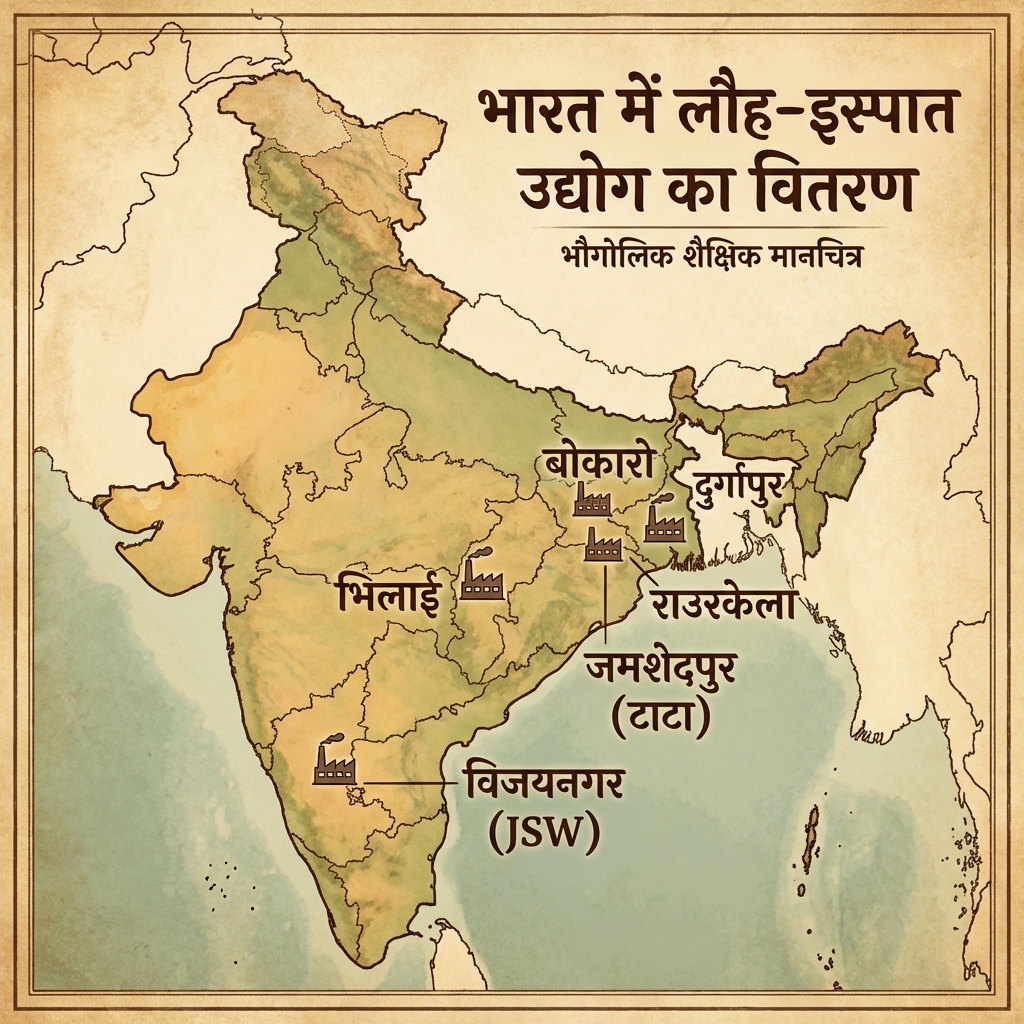 Iron  Steel Industry (Loha Ispat) Map