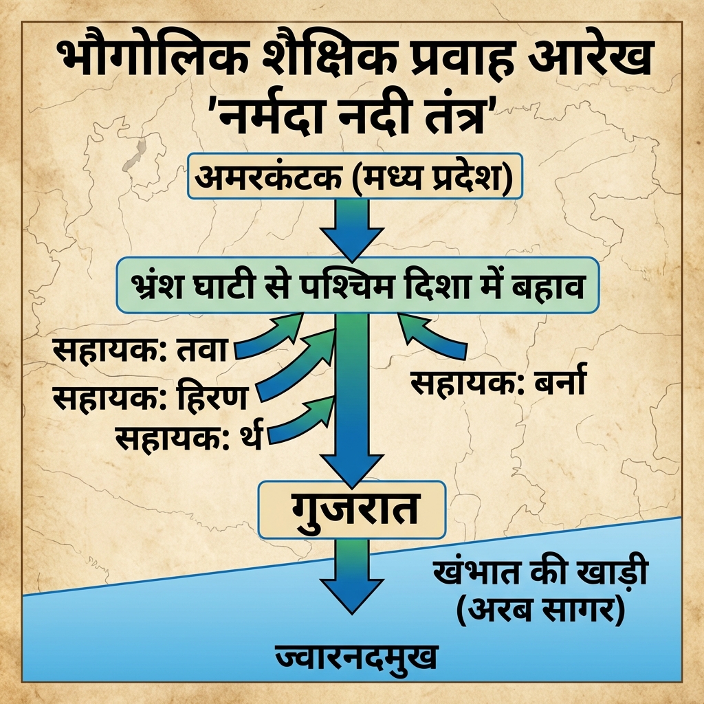 River Flow: Narmada Detailed