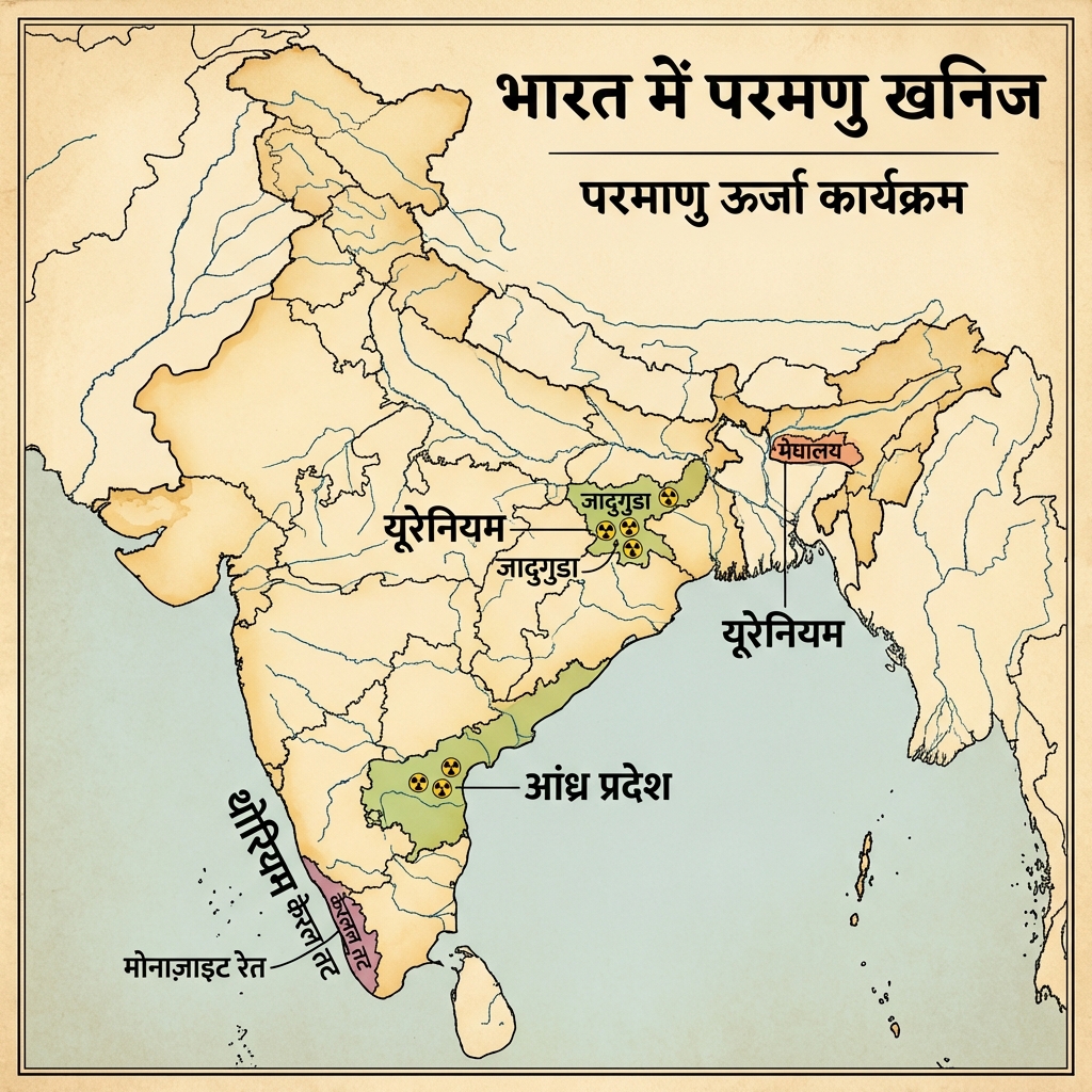 Nuclear Minerals (Parmanu Khanij) Map