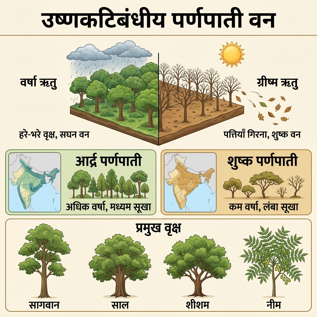 Deciduous Forest (Parnapati Van) Distribution
