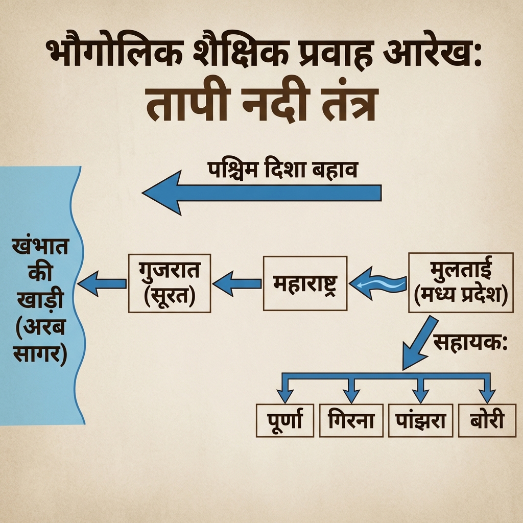 Tapti River Flow and Basin