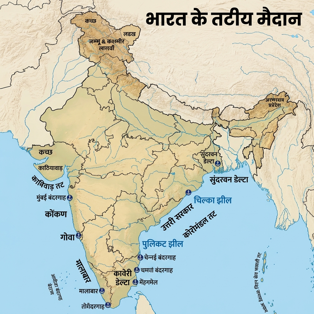 Coastal Plains (Tatiya Maidan) Detailed Map