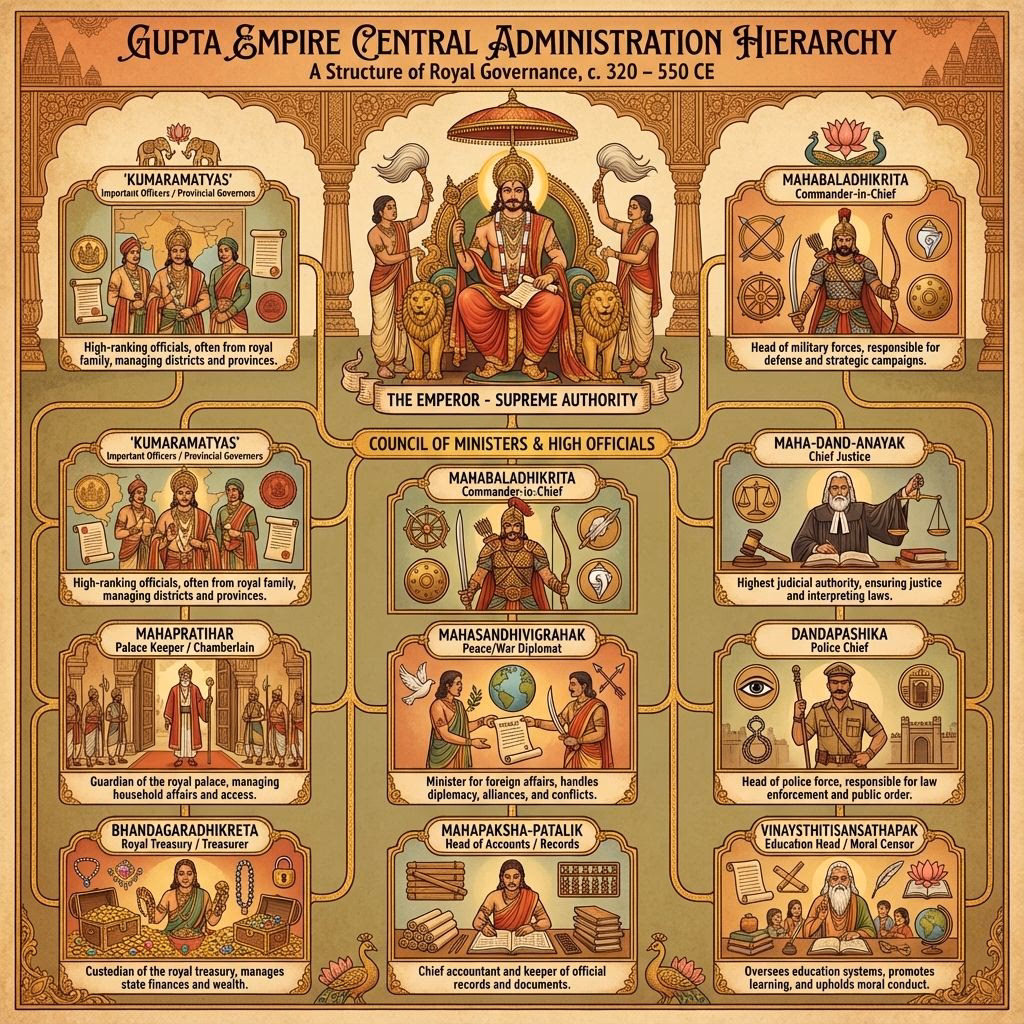 Gupta Administration Diagram