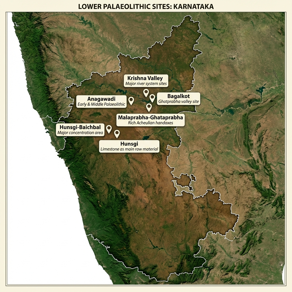 Karnataka Prehistoric Map