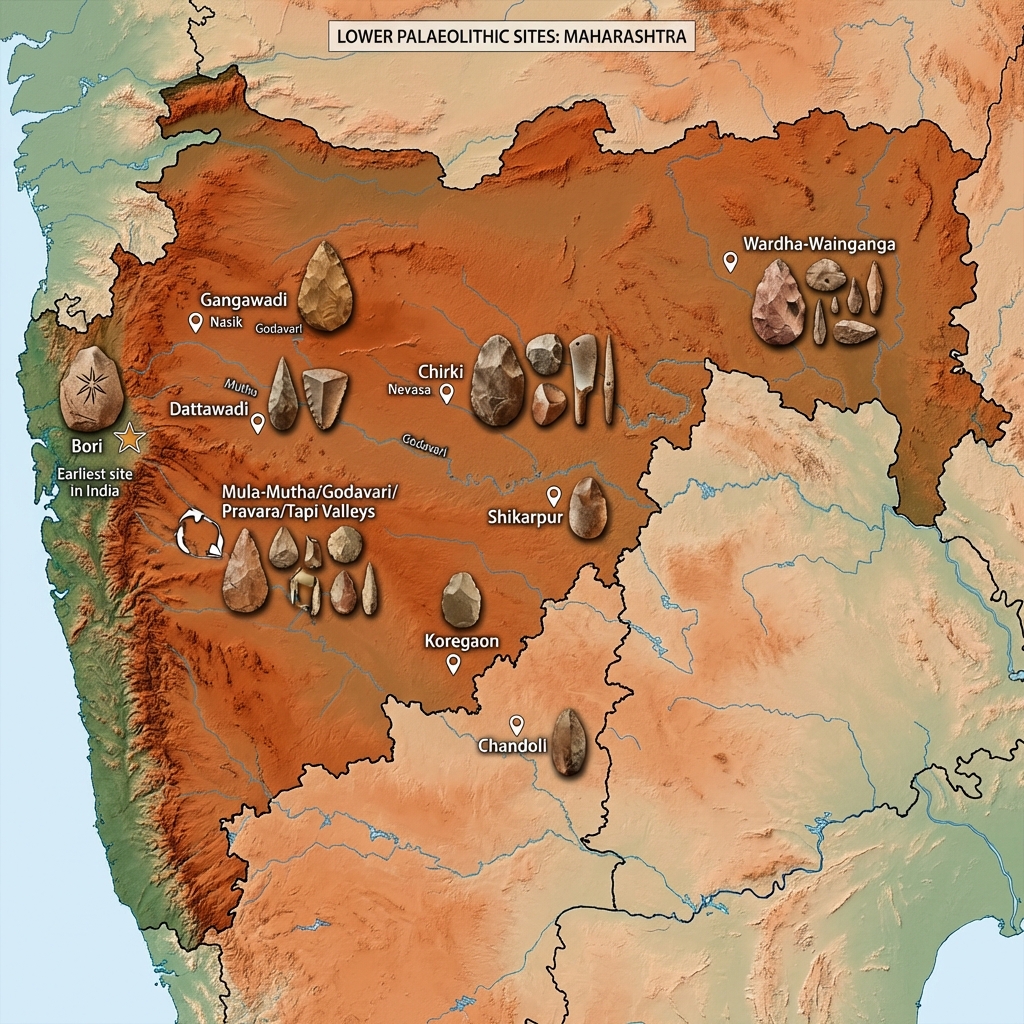 Maharashtra Prehistoric Map