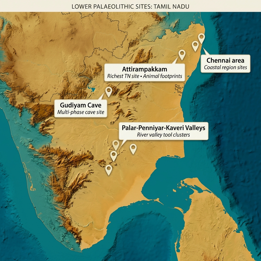 Tamil Nadu Prehistoric Map