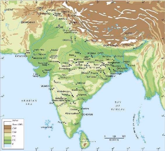 Major Palaeolithic Sites Map