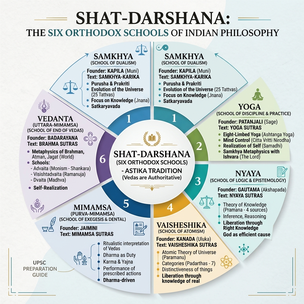 The Six Orthodox Schools of Indian Philosophy (Shat-Darshana)