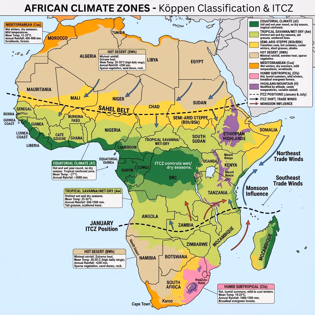 Africa: Climate and Rainfall Patterns