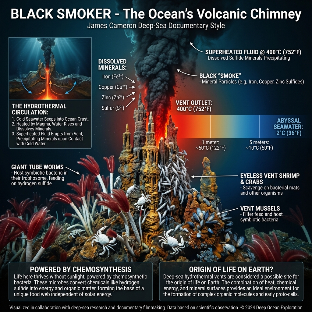 Black Smoker Hydrothermal Vents