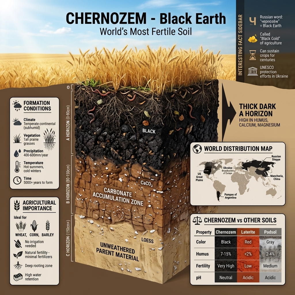 Chernozem (Black) Soil Profile