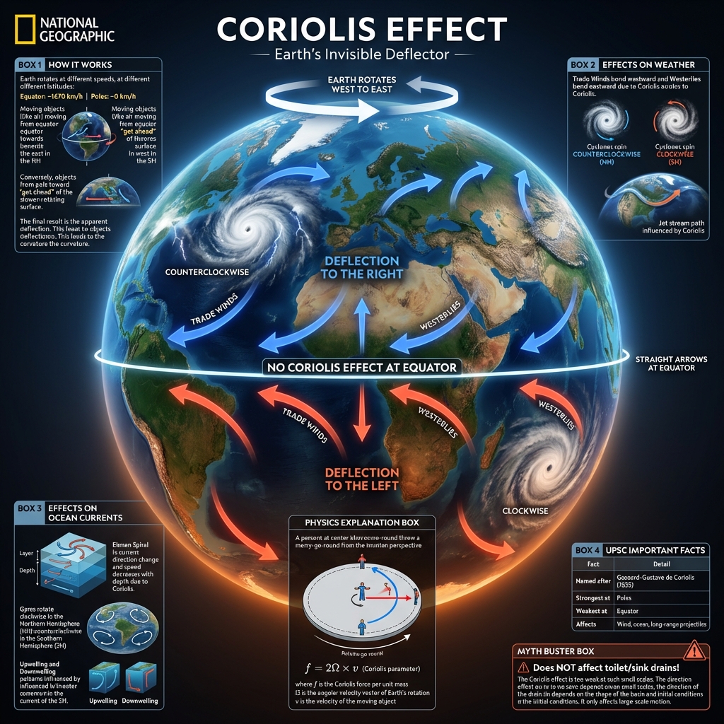 The Coriolis Effect: Global Deflection