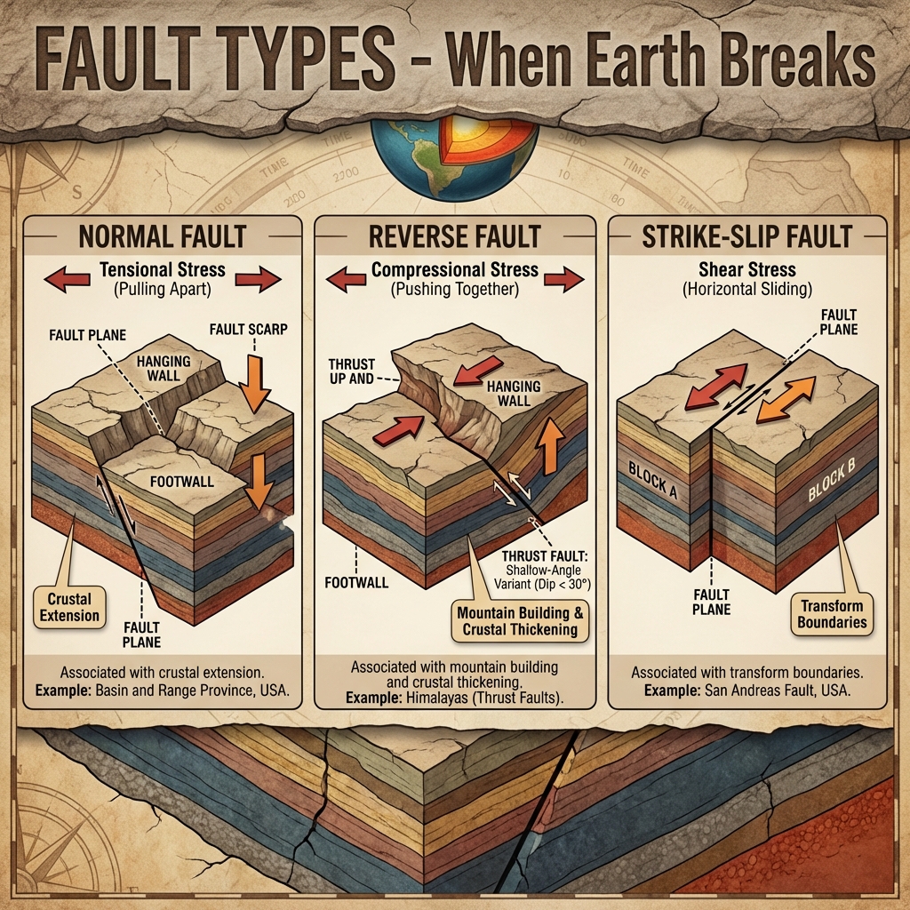 Earthquake Fault Types