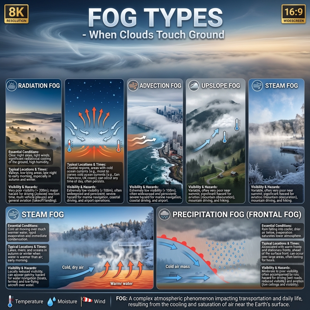 Global Fog Types and Formation