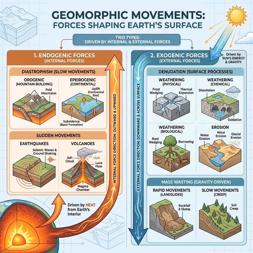 Geomorphic Movements