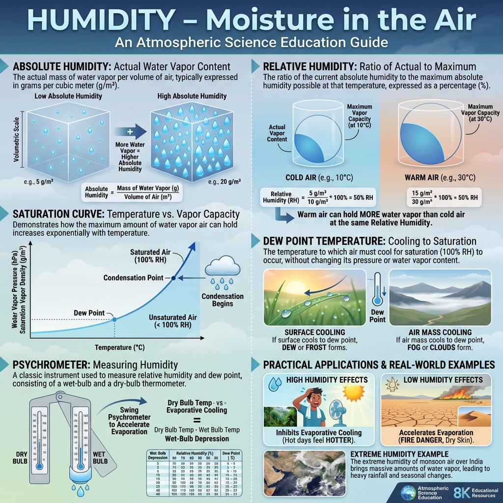 Humidity, Dew Point and Cloud Formation
