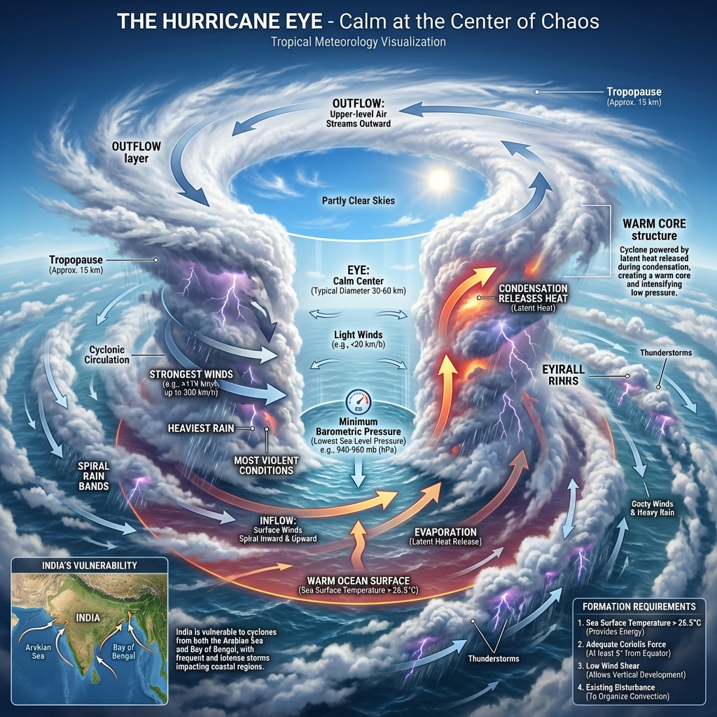 Hurricane Eye Structure