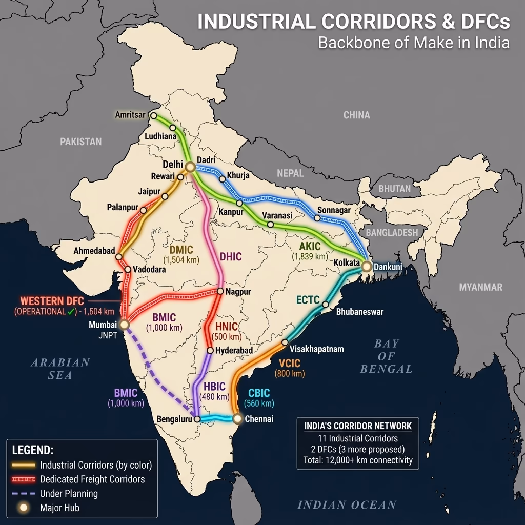 Dedicated Freight Corridors (DFC) Network