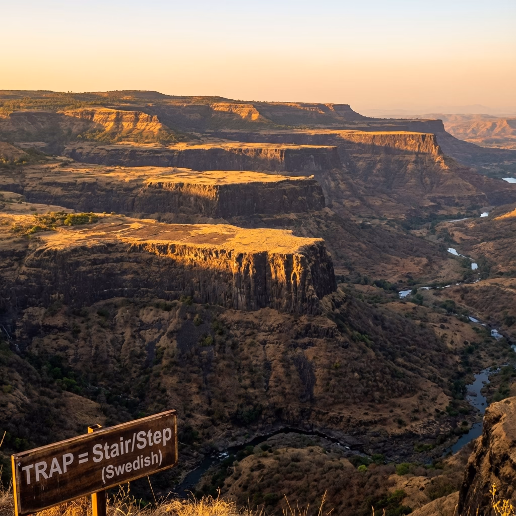 The Deccan Trap: Step-like Volcanic Formations