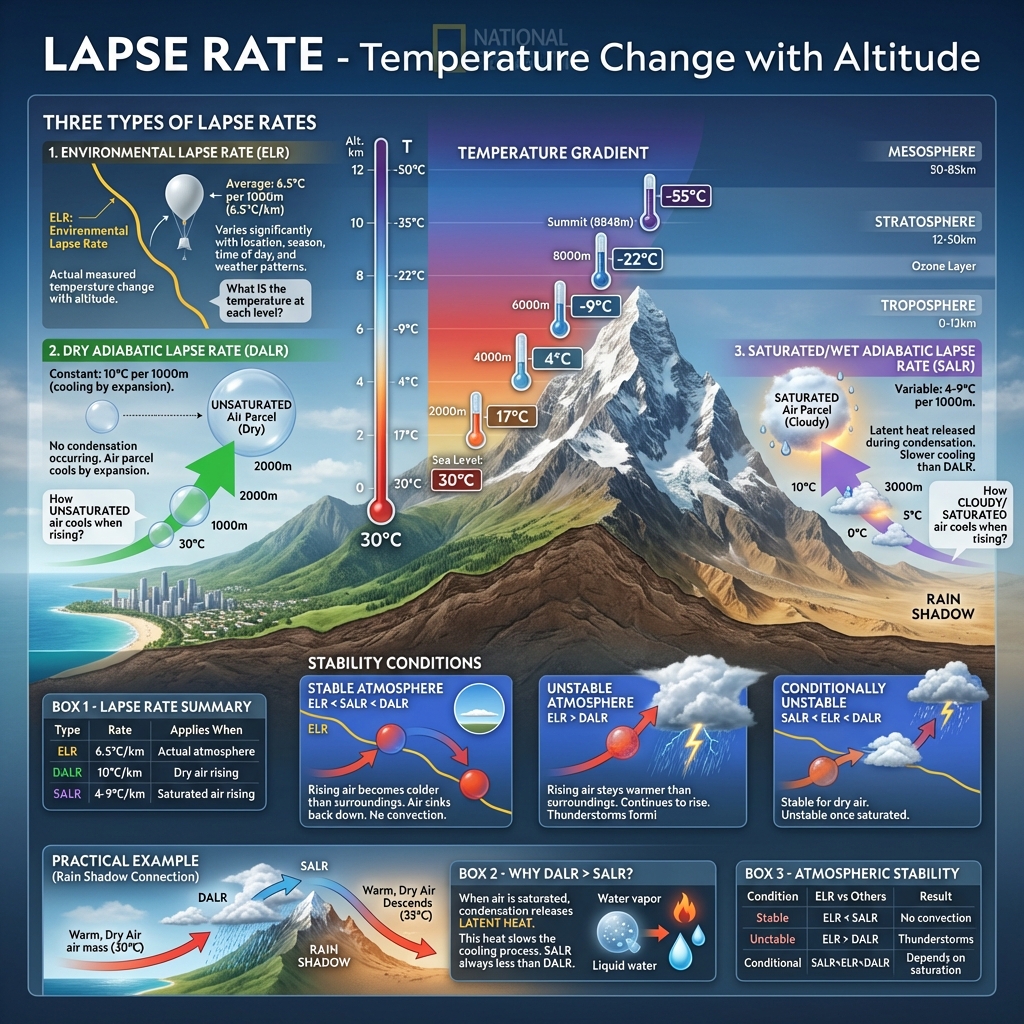 Normal Lapse Rate and Atmospheric Stability