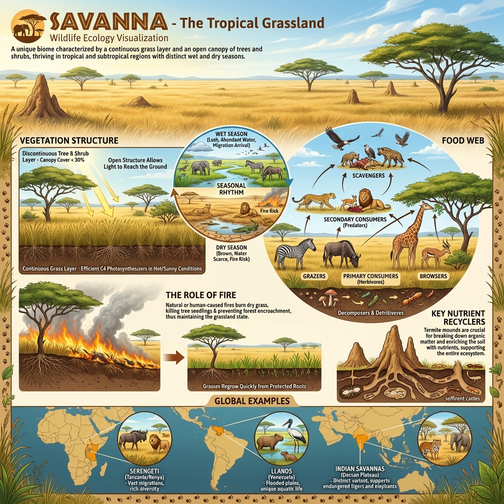 Savanna Ecosystem Food Web