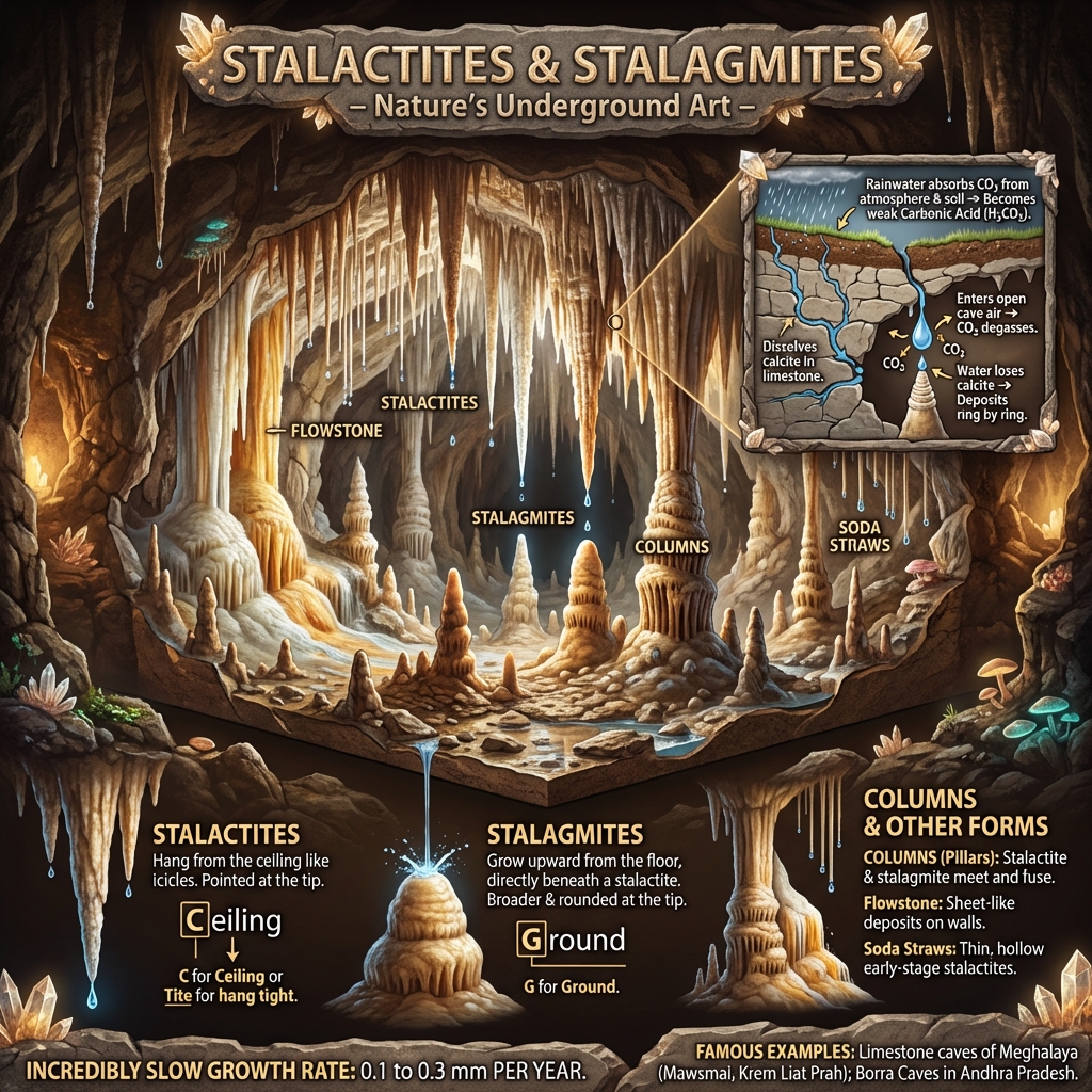 Stalactites and Stalagmites