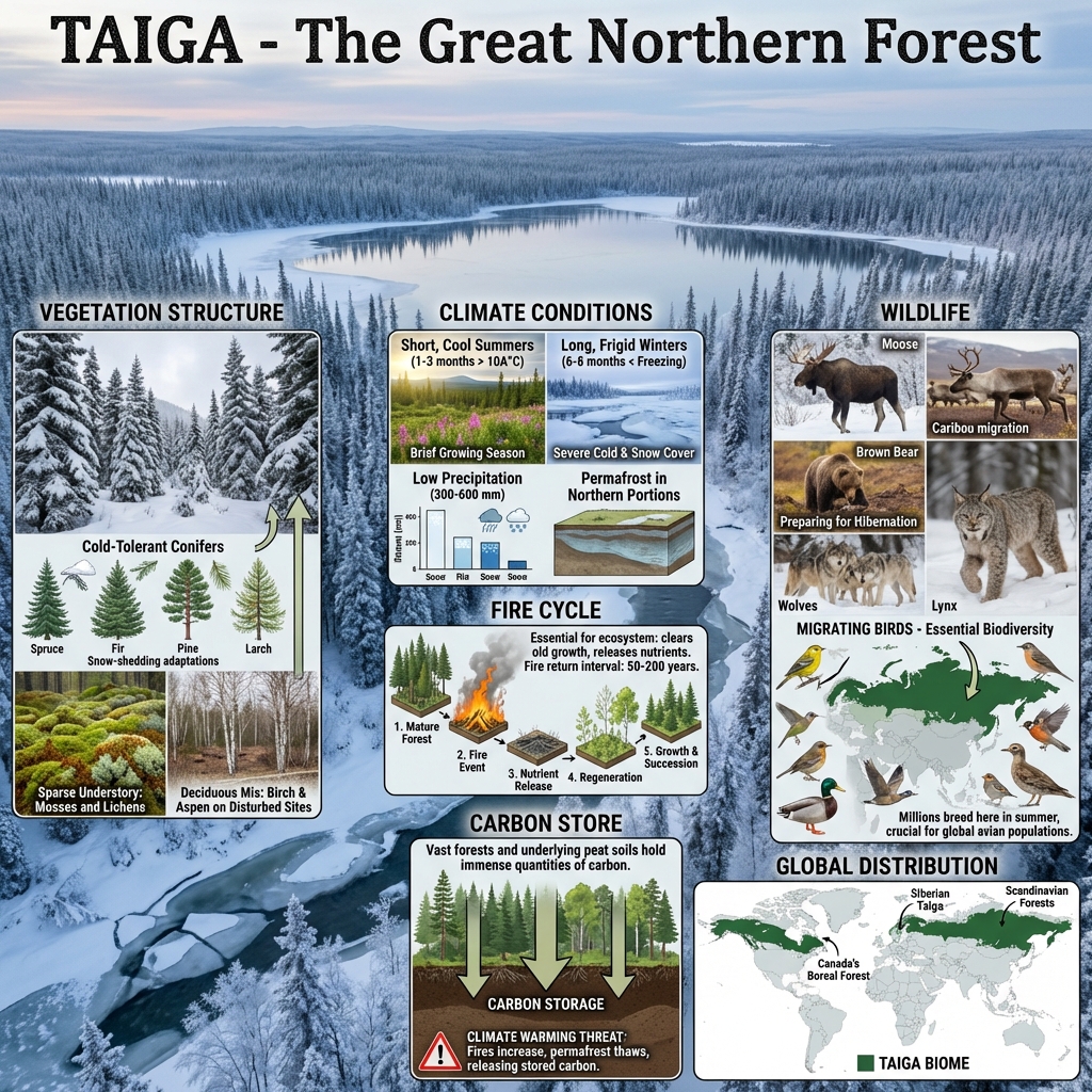 Taiga Boreal Forest Biome