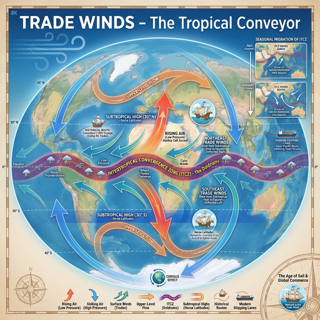 Global Pressure Belts and Wind Systems