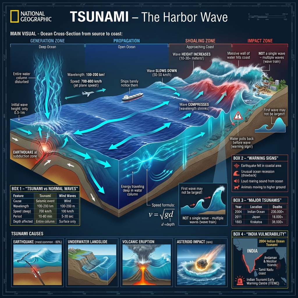 Tsunami: Generation and Propagation
