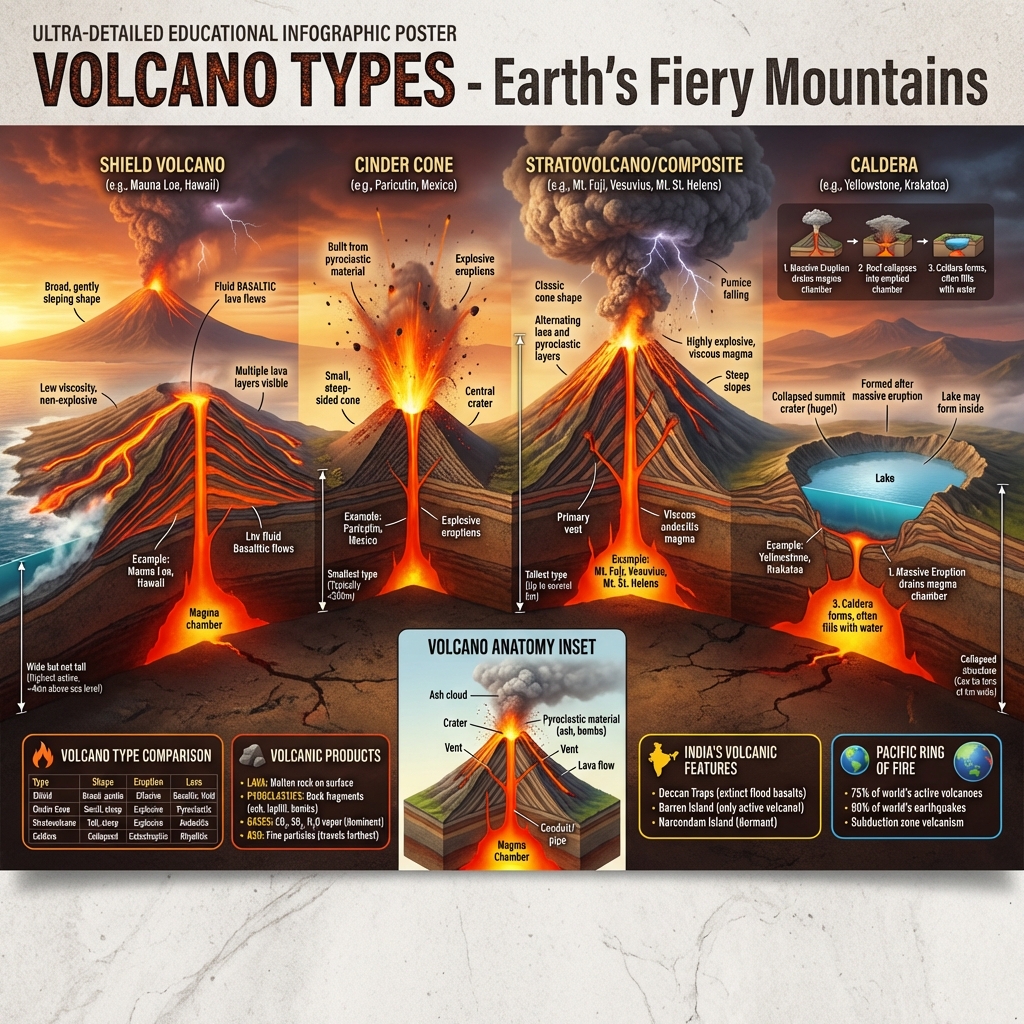 Volcano Types and Internal Structures