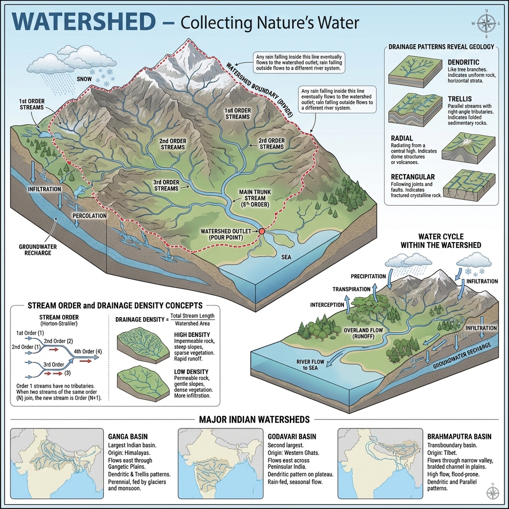 Watershed and Drainage Basin Anatomy