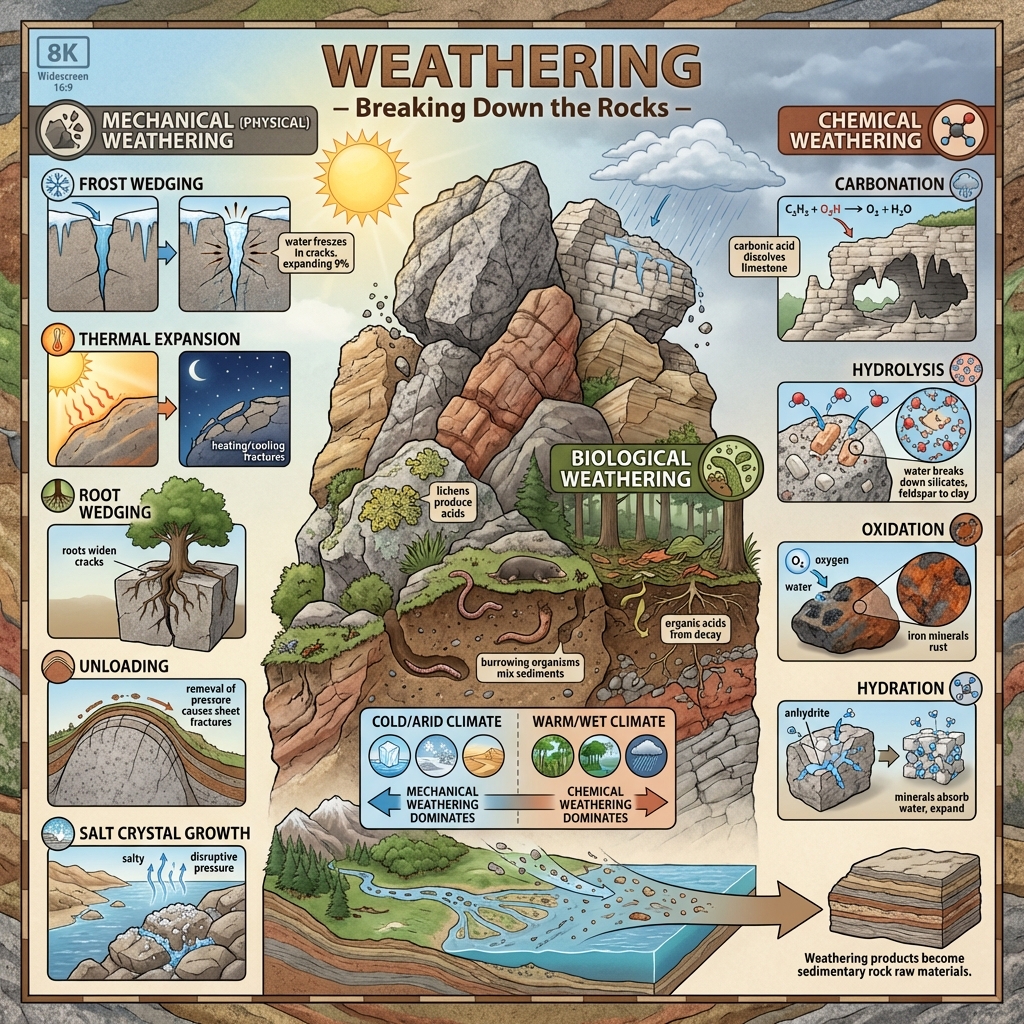 Weathering Types and Processes