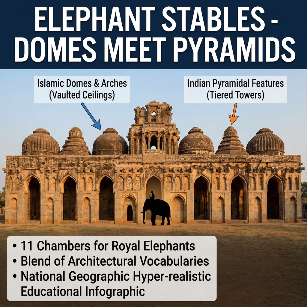 Vijayanagar Elephant Stables