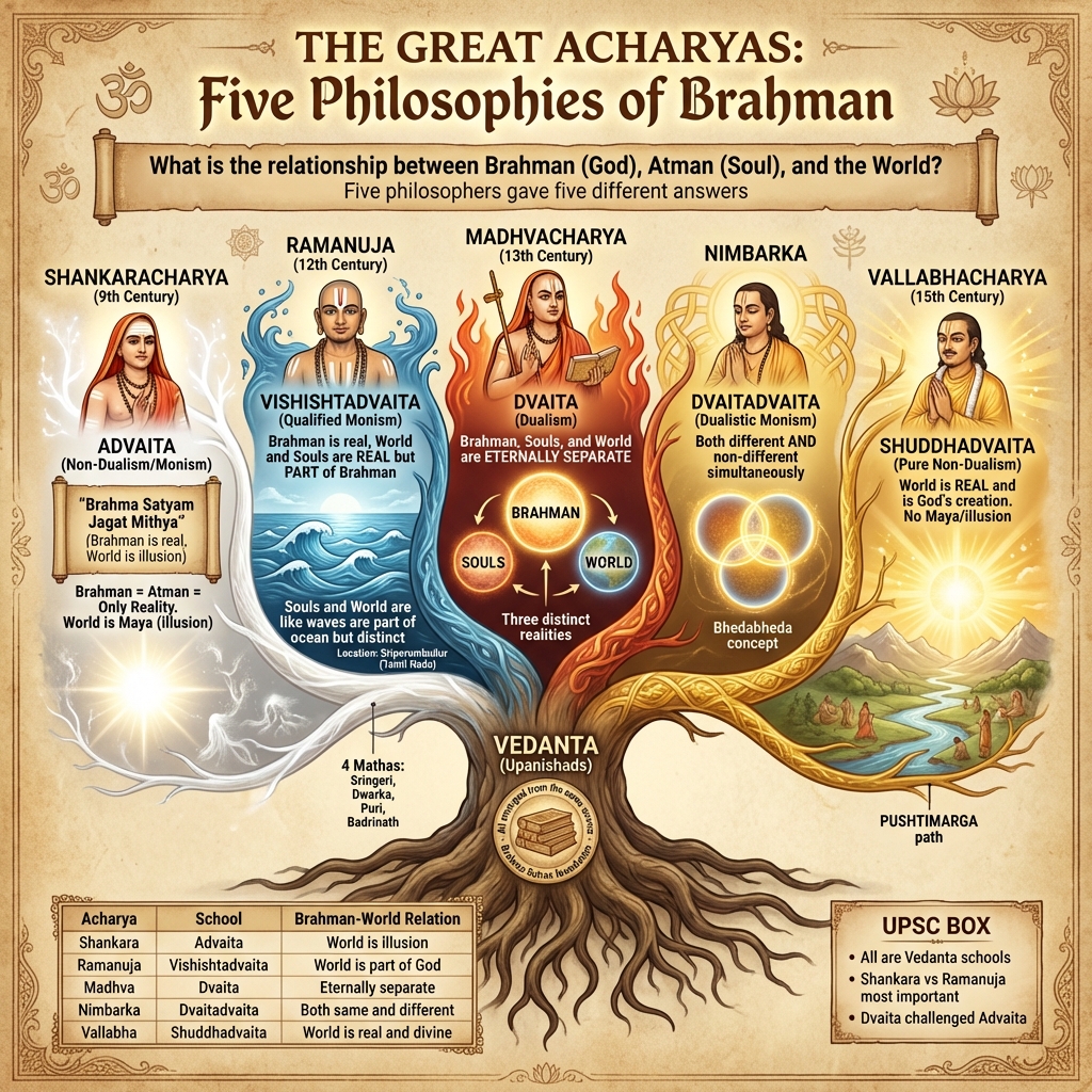 Bhakti Acharyas & Philosophies