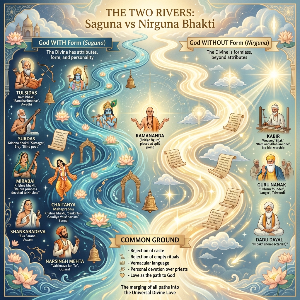 Bhakti: Two Rivers of Devotion